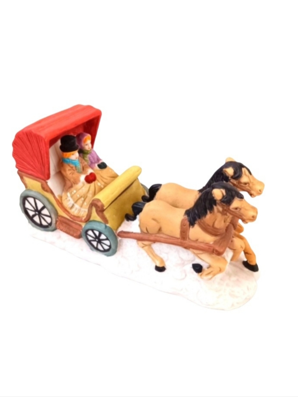 Vintage Dickens Collectables Carriage | EUC | Hand-Painted Porcelain